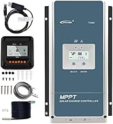 EPEVER 100A MPPT Charge Controller 48V 36V 24V 12V Auto, 100 amp Solar Controller MPPT Negative G...