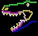 Lite Brite Refill: Dinosaurs (7x7 SQUARE) - NOT FOR NEW LITE BRITES - For pre-2013 Lite Brites ONLY