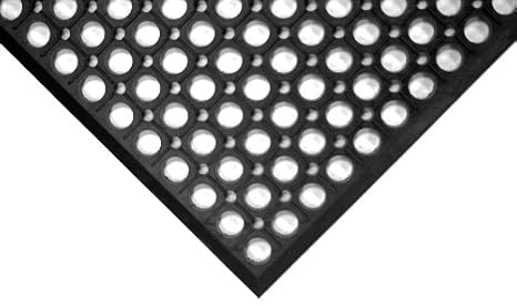 Wearwell 474.12x3x10BK Workrite-Matte, abgeschrägt, 91 x 305 cm, schwarz