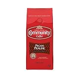 Community Coffee Pecan Praline Flavored Medium Roast Premium Ground 12 Oz Bag, Medium Full Body Sweet Hints of Pecan, 100% Select Arabica Coffee Beans
