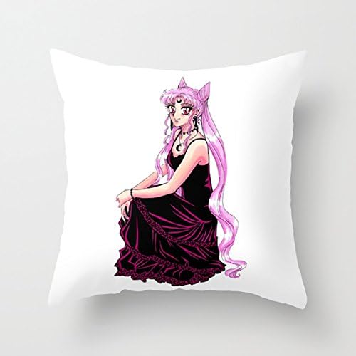 Cushion Black Lady in Black dress - Chibiusa Sailormoon Throw Pillowcase Set with Pleasing Feeling 18