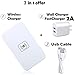 Wireless Charger, Qi Wireless Charging Pad Station Mat, Fast 10W for Samsung Galaxy S8 S7 S6 Edge, Note 5 8, iPhone 8, 8 Plus, iPhone X, Nexus, HTC, Nokia, LG G6-2A AC Adapter Charger INCLUDED (White)