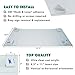 Acrylic Wall Mount Sign Holder with Hook & Loop Adhesive (6 Pack) | Clear Display Frame for 8.5 x 11