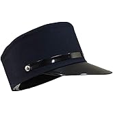 Adult Navy Blue Train Engineer Conductor Driver Hat Costume Accessory