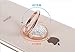 Cell Phone Finger Ring Holder, GREATQIQI Sparkle Diamond Phone Kickstand, 360° Rotation Metal Ring Grip Stand for Phones and Tablets (Rose Gold)
