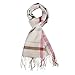 SAFERIN Men Winter Plaid Soft Elegant Cashmere Feel Wrap Scarf…