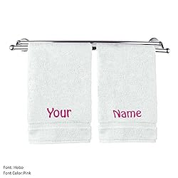 See Monogram Personalized Name Hand Towels Custom Wedding Engagement Anniversary Gift Details