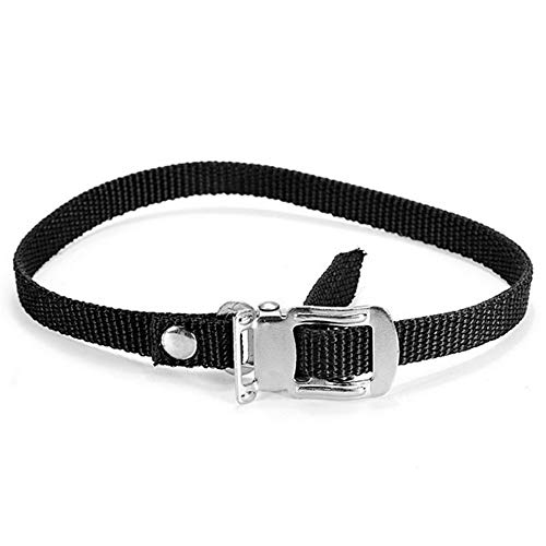 Lovelystar Cycle Toe Straps, 1 Pair MTB BMX Bike Cycling Pedal Nylon Straps Clips Replacement Black Pedal Toe Straps New Brand Durable - Thumbnail 5