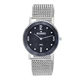 Skagen Women's 39LSSB1 Quartz Stainless Steel Black Dial Watch