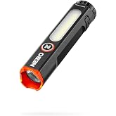 NEBO Mini Larry 500 Flashlight, 500 Lumen Rechargeable Pocket Light | 500 Lumen LED Flashlight, 450 COB Work Light, Hands-Free Magnetic Base &amp; Steel Clip, Compact, Water-Resistant