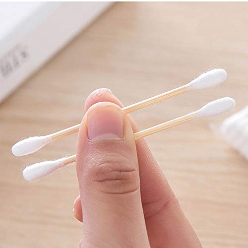 PandaHome, 1200 ct Cotton Swabs, Double Tipped Cotton Connect with 2.9" woonden handle for Cleaning Eyes, Ear, Keyboard, Fingernail, Bathtub and Gun (6 Boxes 200ct) - Thumbnail 4