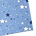 iEFUN 6PCS 100% Cotton Fat Quarters Fabric Bundles, Quilting Fabric for Sewing Crafting (Blue C)