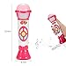 ThinkMax Music Microphone for Kids, Voice Changing and Recording Microphone Toy with Colorful Light for Babies, Girls and Toddlers (Pink)