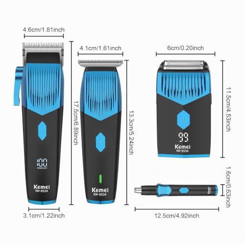 KEMEI 8534 Professional Electric Hair Clipper Set Beard and Nose Trimmer Ear Hair Kit