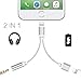 Headphone Jack Adapter for iPhone Earphone Splitter Cable Aux Audio Car Charger Adaptor to Music Headphone Compatible with iPhone 7/Plus X Xs Dongle 2 in 1 Converter Support for iOS 11 or Higherthumb 4