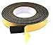 High Density Foam Tape, Foam Seal Strip Black Adhesive Weather Strip Foam Tape (49 Feet Length(1Inch Wide X 1/8Inch Thick))