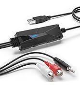 DriverGenius AV202 | USB Audio Interface Grabber - Scheda Di Acquisizione Audio 3.5MM Jack Stereo...