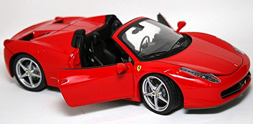 Ferrari 458 spider red bburago 1:24th.