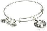 Alex and Ani Because I Love You "Daughter" Rafaelian Silver Finish Expandable Bangle Bracelet