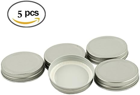 5 Pack Mason Jar Solid Lids (Mason Jar not included)