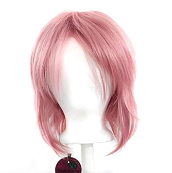 Amazon Com Touya Coral Pink Visual Kei Shaggy Short Cut With