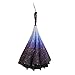 Repel Reverse Folding Umbrella with 2 Layered Teflon Canopy and Reinforced Fiberglass Ribs (Starry Night)