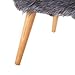Christopher Knight Home Huxley Faux Fur Ottoman, Grey