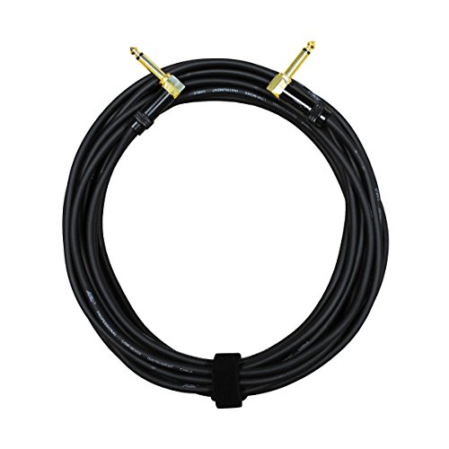 Audio 2000s E27125 1/4" TS Right Angle to 1/4" TS Right Angle 25Ft Cable