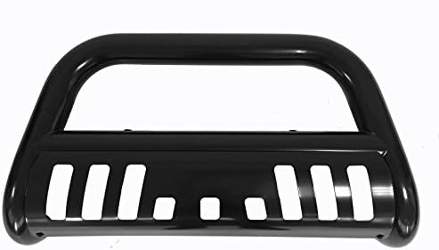 Bull Bar Skid Plate Front Push Bumper Grille Guard Carbon Steel Black for 2001-2007 Toyota Sequoia 1999-2006 Toyota Tundra