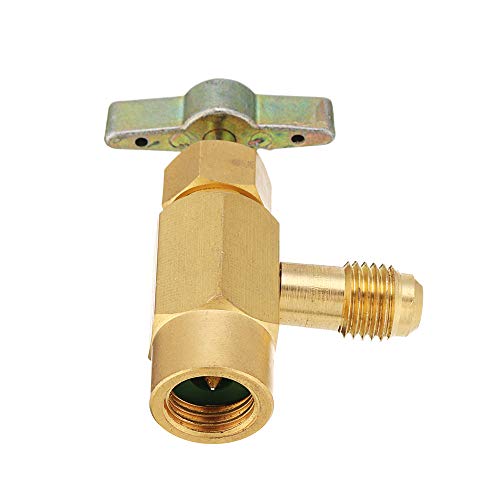 CoCocina 5pcs R1234yf R134a and R12 Special Can Tap Adapter Fittings Kit for 1/4 SAE 1/2 Inch Acme LH