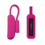 Silicone Clip Holder for Fitbit Flex 2,eGenPlus Silicone Clip Holder Built-in Smart Strong Magnetic Clasp Strap for Fitbit Flex 2,No Tracker - 12 Months Warranty, Pink