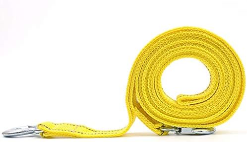 けん引ロープ 牽引ロープ 道路車両牽引 5トン 4 Mで安全フックオフトラック 車 Suv 黄 高品質新品 オフロード車 緊急事態 牽引ロープストラップ 5t Size 車牽引ベルト に適した 小型車 ウインチ用ヘビーデューティストラップ