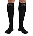 Mojo - Compression Socks for Women and Men 20-30mmHg Knee High - Men and Womens Compression Stockings for Circulation during Travel, Airplane, Flights - Black, Large - M809