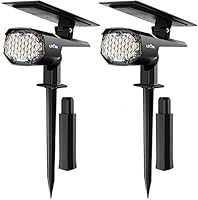 Solarlampe für außen, LITOM Solarleuchte Garten【Neue Pro Version】, 2 Helligkeitsstufe,30 LEDs, IP67 Solarstrahler,...
