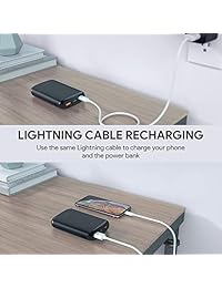 AUKEY USB C 10000mAh Power Bank, Cargador Portátil con 18 W de entrega de energía, Quick Charge 3.0 Battery Pack Compatible con iPhone Xs XS Max XR, Nintendo Switch, Tablets, y más