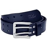 Falari® Men's 38mm Double Holes Genuine Leather