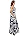 Floerns Women's Sleeveless Halter Neck Vintage Floral Print Maxi Dress
