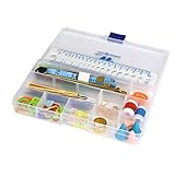 68pcs Basic Sewing Knitting & Crochet Tools Accessories, Sewing Kit with Measuring Tape, Stitch Holders, Switch Needles, Stitch Markers Ripper, Thimble, Scissor, Needle Protector, Row Counter
