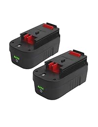 Paquete de 2 pilas HPB18-OPE 18 V para Black and Decker 18 V 5,0 Ah HPB18 244760-00 A1718 de herramientas eléctricas inalámbricas