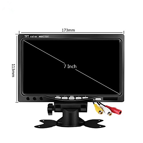 Thinlerain Mini 7 inch car Monitor AV, 800x480 Backlight TFT LCD HD