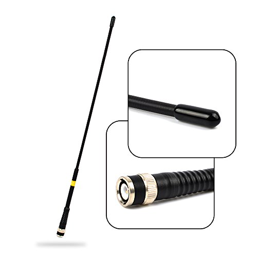 TWAYRDIO BNC Two Way Radio Antenna Dual Band UHF/VHF Ham Radio Antenna for Kenwood Walkie