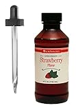 Strawberry Hard Candy Flavoring, by LorAnn Oils, 4 oz with Glass Dropper Bundle