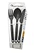 Sea to Summit Camp Cutlery Utensil Set, Charcoal Grey