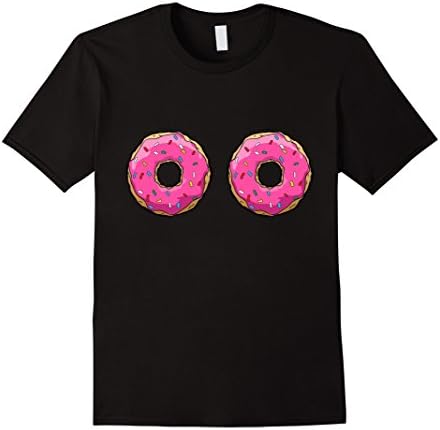 Men's Funny Donut Sprinkle T-Shirt, Doughnut Shirt, Donut t shirt Medium Black