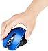 Amazon Basics Compact Ergonomic Wireless PC Mouse with Fast Scrolling - Blue