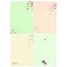 Bilipala 32 Assorted Color Cute Writing Stationery Paper, Letter Writing Paper Letter Sets