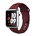 Sunfei For Apple Watch, New Fashion Sports Silicone Bracelet Strap Band New Fashion Sports Silicone Bracelet Strap Band for Apple Watch Series 3/2/1 (42MM, Wine)