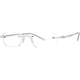 Scojo New York Gels Octagon Reading Glasses, Handmade Scratch Resistant Readers for Women and Men
