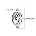 JGFinds Tree of Life Charm Connectors for Jewelry Making, Silver Tone, 96 Pack (48 of Each)