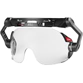 Milwaukee 48-73-1410 Clear Dual Coat Lens Eye Visor, Black/White